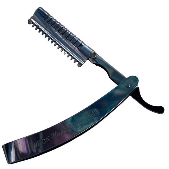 Vintage 1950s WECK Hair ‘Shaper’ Mechanical Barber or Hairdresser Razor Brooch - Picture 3 of 8